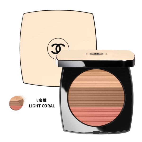 圖片 CHANEL 香奈兒彩妝 原生美肌三色頰彩盤 15g #蜜桃 LIGHT CORAL - 修容腮紅