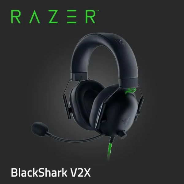 圖片 Razer BlackShark V2 X 電競耳機（黑色）/有線/3.5mm/虛擬7.1/50mm單體