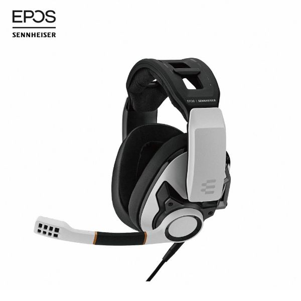 圖片 Epos＆Sennheiser Gsp601(白)電競耳機/有線/封閉式耳罩設計/可調節耳罩/降噪麥克風