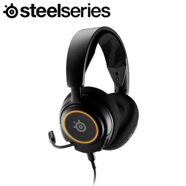 圖片 SteelSeries Arctis Nova 3 電競耳機（黑）/有線（usb-c）/Nova 聲學系統/Ai降噪/輕量化/Rgb