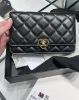 Chanel 愛心扣 WOC 鍊帶包 黑
