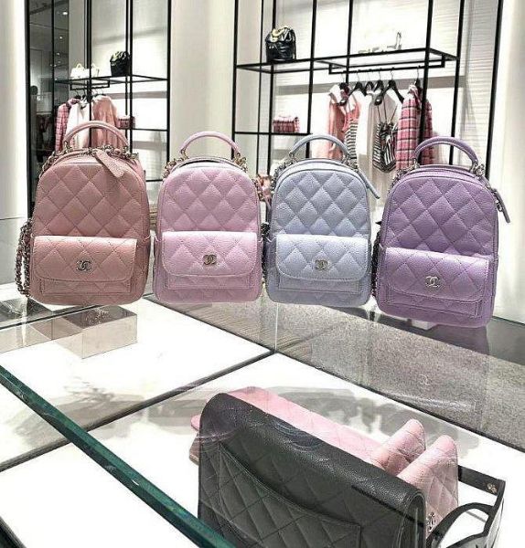 CHANEL香奈兒 AS4058 薩爾茨堡 荔枝皮後背包 太美了灰藍 💖💃