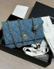 Chanel AP1450 牛仔金球 WOC 鍊帶包 牛仔藍