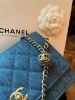 Chanel AP1450 牛仔金球 WOC 鍊帶包 牛仔藍