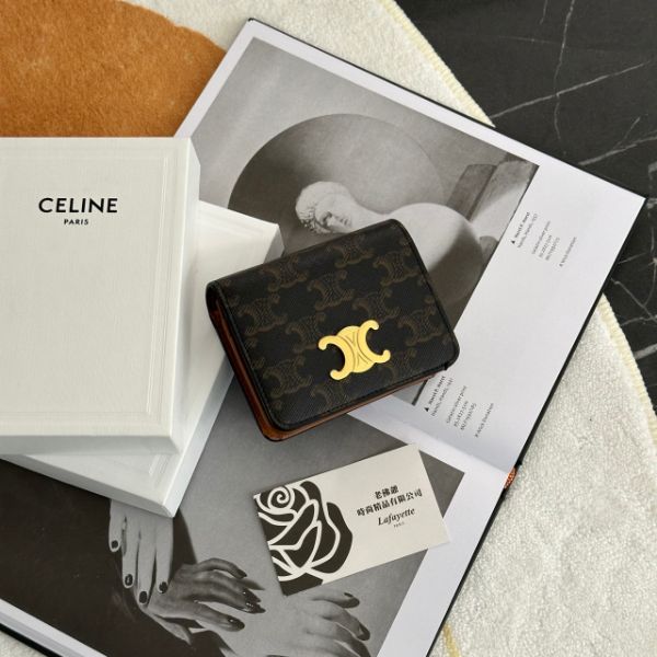 圖片 CELINE TRIOMPHE 老花兩折短夾