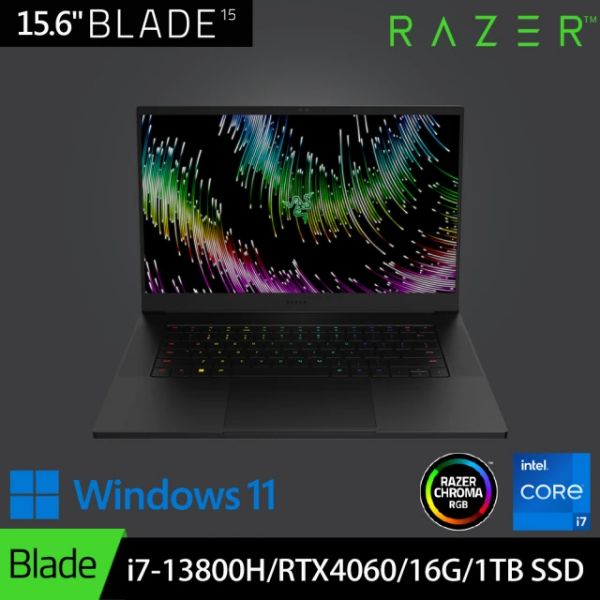 圖片 Razer Blade i7-13800H/RTX4060/16G/1T/15吋 黑 RZ09-0485YTD3-R3T1