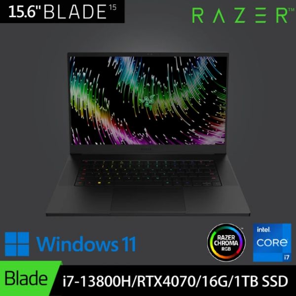 圖片 Razer Blade i7-13800H/RTX4070/16G/1T/15吋 黑 RZ09-0485ZTD3-R3T1