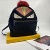 圖片 【哈極品】二手品《FENDI 芬迪 黑色 帆布 怪獸 後背包》