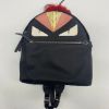 圖片 【哈極品】二手品《FENDI 芬迪 黑色 帆布 怪獸 後背包》