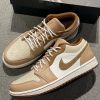 圖片 NIKE JORDAN 1 AJ1 Tan Brown 牛奶糖 雕花 男鞋 HF5753-221