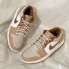 圖片 NIKE JORDAN 1 AJ1 Tan Brown 牛奶糖 雕花 男鞋 HF5753-221