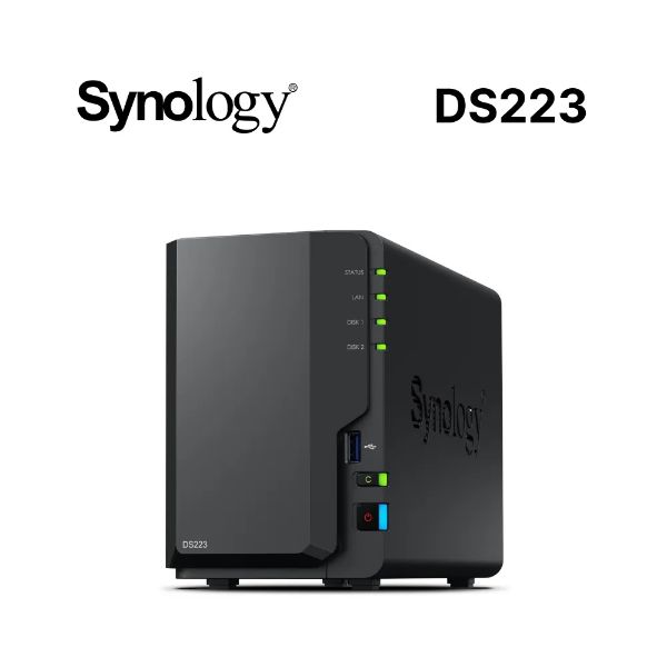 圖片 Synology DS223【2Bay】Realtek RTD1619B 四核心/2GB D4/G-LAN*1/U3*3