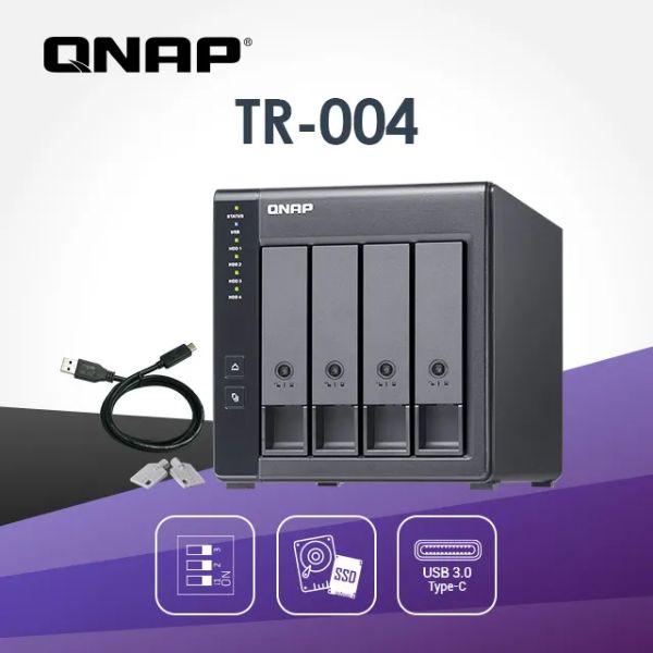 圖片 QNAP TR-004【4Bay】 USB 3.2 Gen 1 RAID 磁碟陣列外接盒