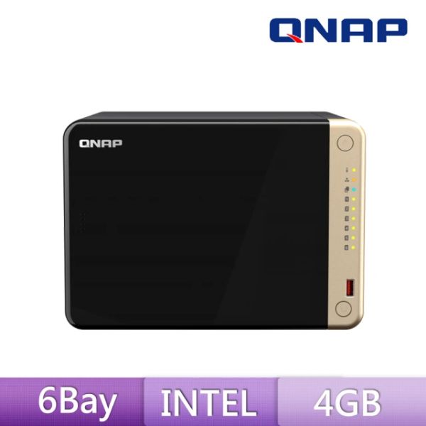 圖片 QNAP TS-664-8G【6Bay】Intel N5095四核心(↑2.9GHz)/8GB/U3*2/2.5GbE*2/HDMI*1