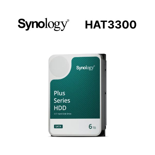 圖片 Synology HAT3300 6TB PLUS系列(3.5吋/5400轉/三年保固)
