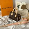 圖片  LOUIS VUITTON SPEEDY 波士頓 20cm 橙粉色背帶