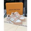 圖片 Louis Vuitton LV Trainer 粉色 小牛皮材質 搭配漸層鞋帶 女生 女款 球鞋