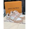 圖片 Louis Vuitton LV Trainer 粉色 小牛皮材質 搭配漸層鞋帶 女生 女款 球鞋