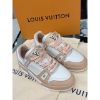 圖片 Louis Vuitton LV Trainer 粉色 小牛皮材質 搭配漸層鞋帶 女生 女款 球鞋