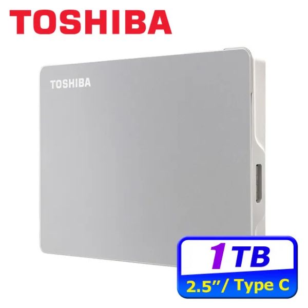 圖片 Toshiba 1TB(銀)Canvio Flex適用Mac Windows PC/平板(Type-C /三年)