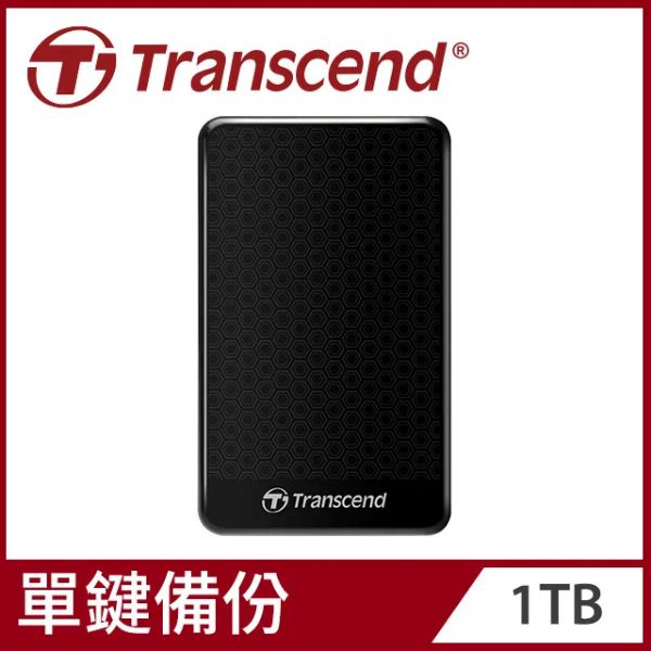 圖片 創見 1TB(黑) 25A3(Type-A/三年保)(TS1TSJ25A3K)