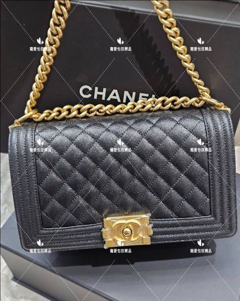 圖片 CHANEL BOY 25 荔枝金 