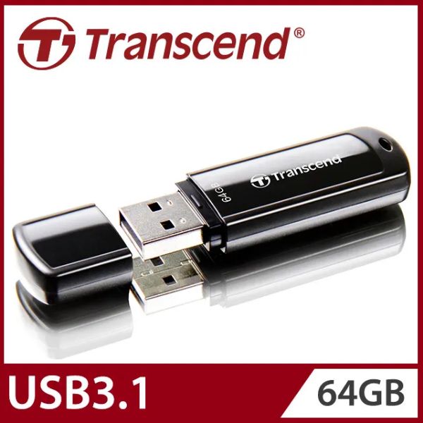 圖片 創見 JF700 64G 拔蓋式 / 黑色 / USB3.2 G1 Type-A / 五年保 (TS64GJF700)