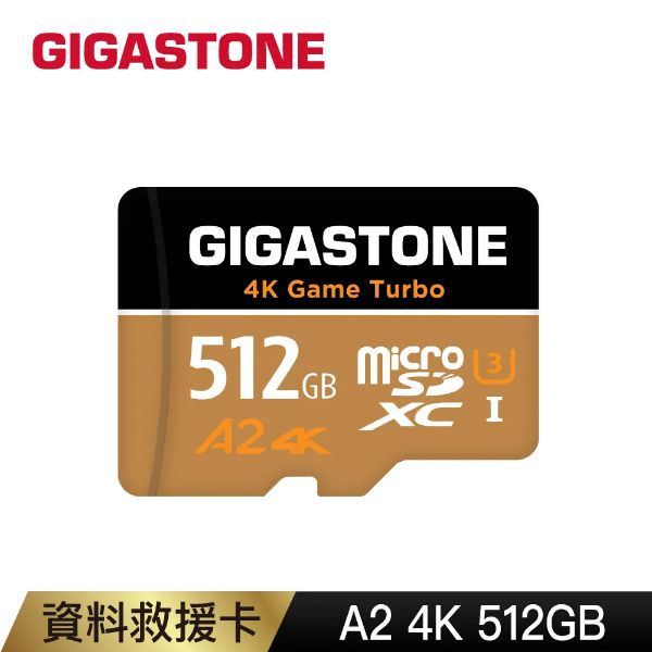 圖片 Gigastone Data Recovery 512G micro SDXC / R:100 W:80 / 5年保 / 資料救援/含轉卡