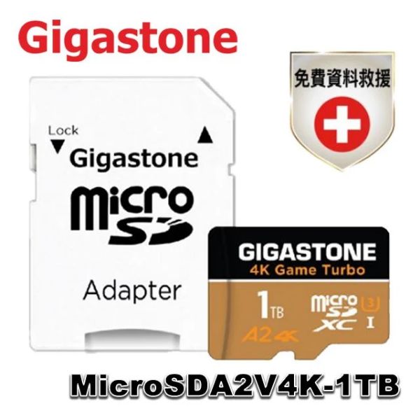 圖片 Gigastone Data Recovery 1TB micro SDXC / R:160 W:140 / 5年保 / 資料救援/含轉卡