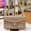 圖片 Gucci Dionysus 400249 GG Supreme 中款酒神包 米色《2024季度新品》