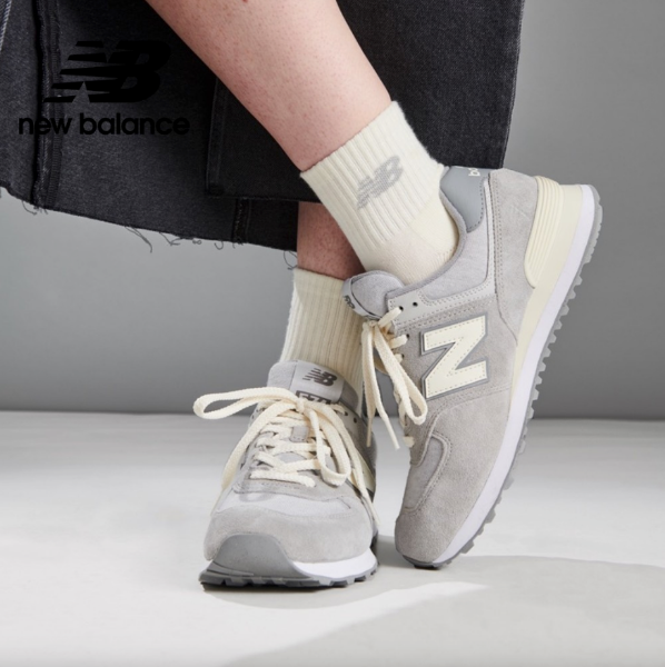 圖片 NEW BALANCE 574 灰色 麂皮 復古 女鞋 U574GBG