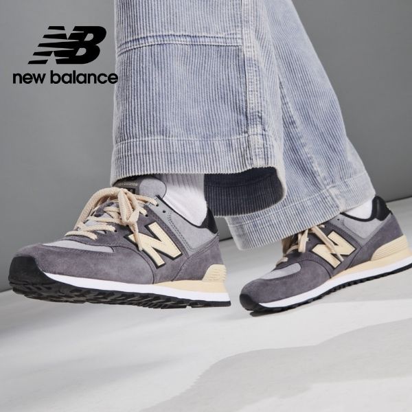 圖片 NEW BALANCE 574 深灰色 麂皮 復古 女鞋 U574LGG-D