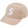 圖片 Supreme 24SS Seersucker S Logo 6-Panel 泡泡紗 老帽 黑色 卡其