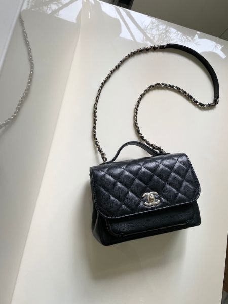 圖片 #已售 歡迎詢問預訂# CHANEL 黑金 荔枝 牛皮 郵差包 中號