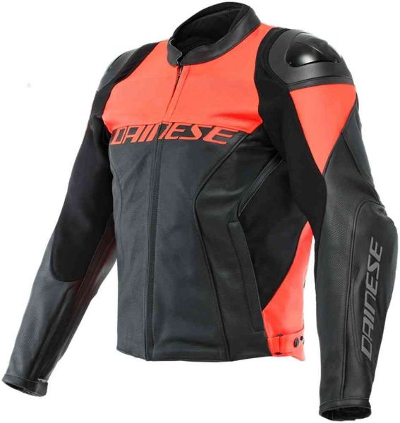 圖片 『嘉義Riderment萊德曼騎士部品』Dainese 丹尼斯 RACING 4 PERF LEATHER JACKET 黑紅 打洞款皮衣