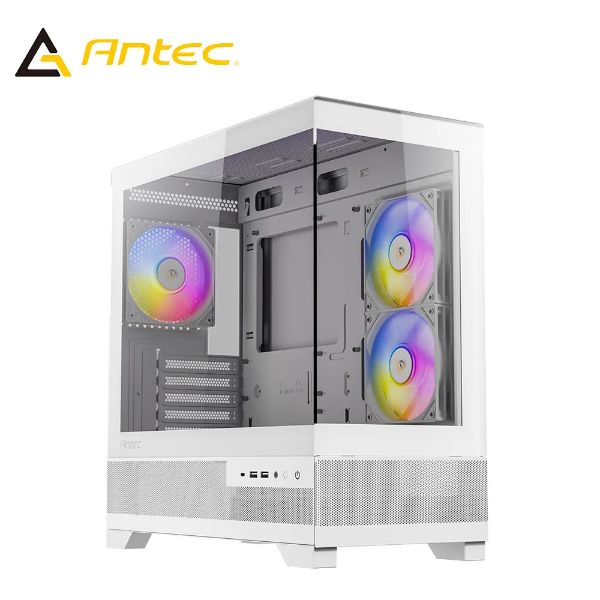 圖片 Antec CX500M RGB 白 顯卡長41.5/CPU高16.5/固光風扇*3/全景玻璃透側/M-ATX