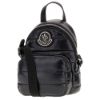 圖片 MONCLER KILIA SMALL 銀色金屬LOGO 尼龍斜背包 黑色  5L00024M2176/999