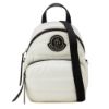 圖片 MONCLER KILIA SMALL 銀色金屬LOGO 尼龍後背包 白色 5L00024M2176/034