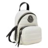 圖片 MONCLER KILIA SMALL 銀色金屬LOGO 尼龍後背包 白色 5L00024M2176/034