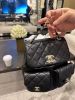 圖片 CHANEL AS3860 Duma  爆款大青蛙 平面牛皮後背包 黑 