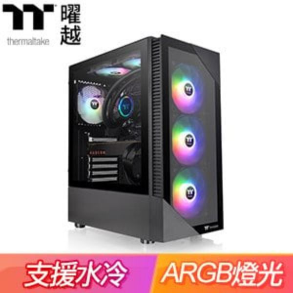 圖片 曜越 View 200 TG ARGB 黑 顯卡長33/CPU高16.6/玻璃透側/ATX