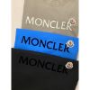 圖片 Moncler 經典絨布字母設計 黑、藍色、奶茶 短袖T恤上衣