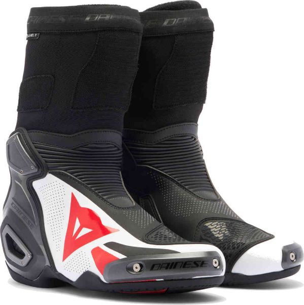 圖片 『嘉義Riderment萊德曼騎士部品』Dainese 丹尼斯 AXIAL 2 AIR 打洞款 黑白 競技頂規長靴