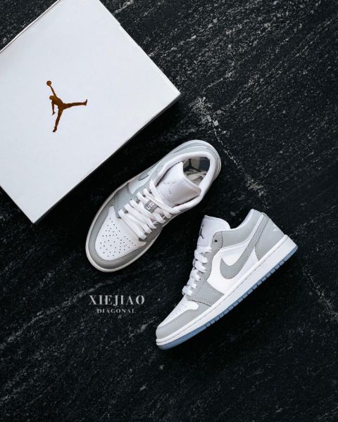 圖片 鞋教 Nike W Air Jordan 1 Low "Wolf Grey" 灰白冰底小Dior DC0774-105