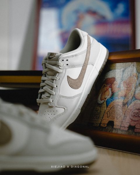 圖片 鞋教 Nike Dunk Low Retro SE "Phantom Khaki" 卡布奇諾棕白 FJ4188-001