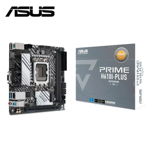 圖片 華碩 PRIME H610I-PLUS-CSM(DDR5)(Mini-ITX/Intel 1Gb/註四年)5+1+1相供電