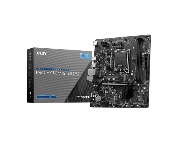 圖片 微星 PRO H610M-S DDR4(M-ATX/1H/Realtek 1Gb/註四年/2DIMM) 5相