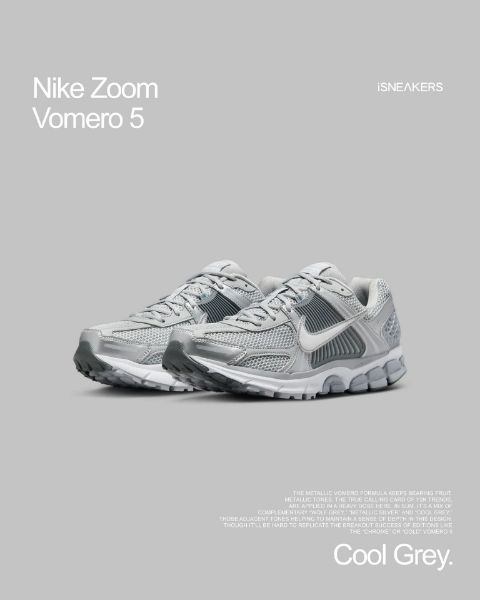 iSNEAKERS 現貨 Nike Zoom Vomero 5 "Cool Grey" 酷灰 FJ4151-003