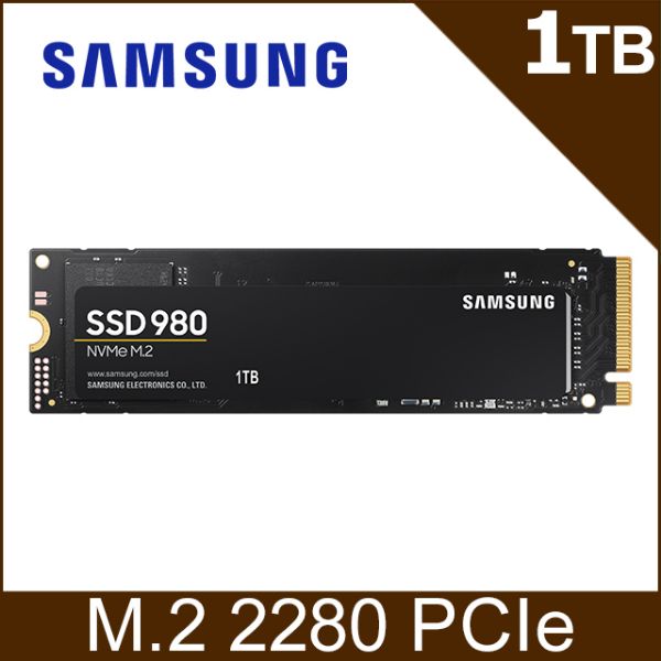 圖片 三星 Samsung 980 1TB/Gen3/讀:3500/寫:3000/TLC/五年保