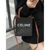 圖片 Celine 經典 咖啡色老花設計 搭配字母 琴譜包 手提 側背包